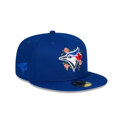 Blue Toronto Blue Jays Hat - New Era MLB Bloom 59FIFTY Fitted Caps USA0631429